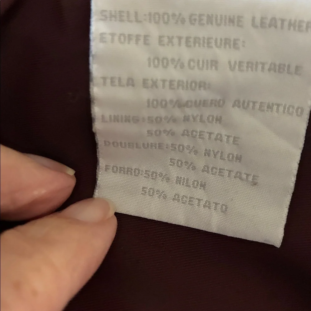 Liz Claiborne Black Leather Outerwear - Picture 6 of 7